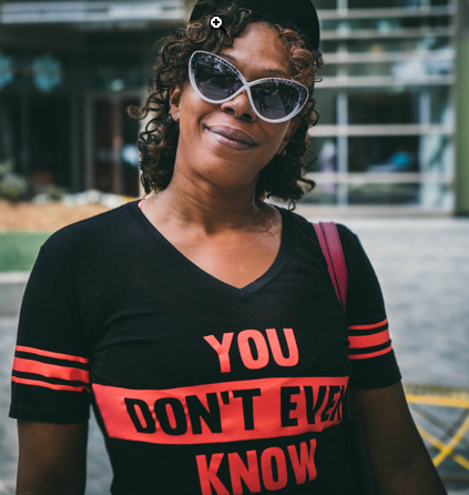 hip black woman
